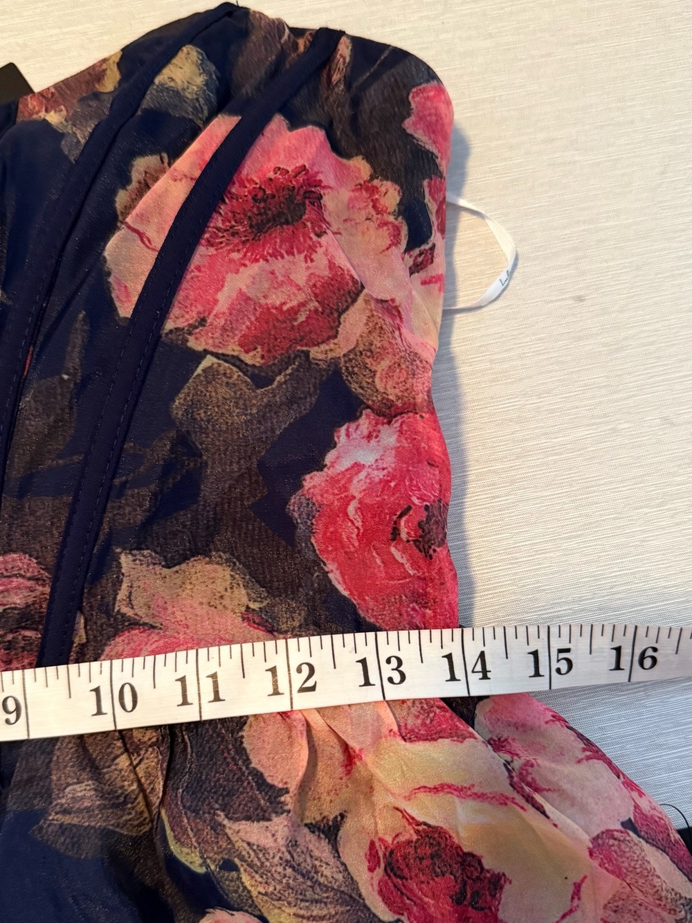 Lulus Roane Navy Floral Organza Bustier Maxi Dress Size M NWT - Picture 10 of 12